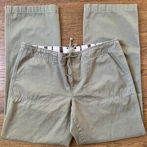 Vtg Old Navy Olive Green Mid Rise Trousers Size 16 Long